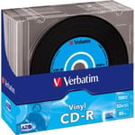 Verbatim Cd-r, 52x, 700 Mb/80 Min, 10-pack Slimcase, Vinyl (4342