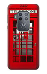 Classic British Red Telephone Box Case Cover For Motorola Moto One Zoom, Moto One Pro