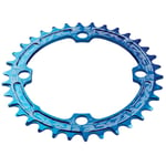 Race Face Narrow/Wide Single Chainring - Blue / 34 4 Arm, 104mm