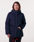 Outdoor & Essentials Mid Long Warm Puffer Jacket Blue - XS