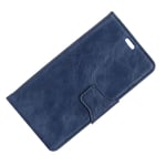 Mipcase Phone Cover for BQ Aquaris VS, Business Wallet Case with Card Slots, Premium Leather Case, Flip Magnetic Closure Anti-fall Phone Cover for BQ Aquaris VS (Blue)