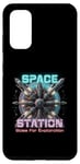 Coque pour Galaxy S20 Base de station spatiale pour l'exploration spatiale et le design artistique de voyage