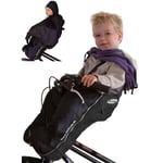 DERYAN Footmuff Black Baby Toddler Cosy Toes Buggy Pushchair Stroller Pram vidaX