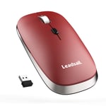 Wireless Mouse for Laptop Silent Cordless 2.4G USB Slim Mouse Wireless Optical Ambidextrous Computer Mobile Mouse, 1600DPI with 3 Adjustable Levels for Windows 10/8/7/XP/Mac/Macbook Pro/Air/HP/Lenovo