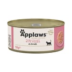 Applaws i buljong 6 x 156 g - Tonfiskfilé & räkor