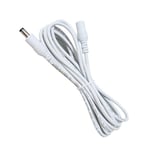 Sanhuii 1m/3.3ft DC Plug Extension Cable, 2.5mm x 5.5mm DC Power Male to Female Extension Cord, for Power Adapter, 12V CCTV Wireless IP Camera, White