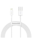 Baseus Superior Series Cable USB to Lightning 2.4A 0.25m (white)