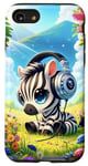 iPhone SE (2020) / 7 / 8 Kawaii Zebra Headphones: The Zebra's Rhythm Case