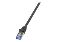 Logilink Primeline - Patch-Kabel - Rj-45 (Hane) Till Rj-45 (Hane) - 3 M - Sftp, Pimf - Cat 7 - Halogenfri, Formpressad, Hakfri - Svart