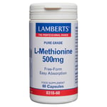 LAMBERTS L-Methionine - 60 x 500mg Capsules