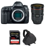 Canon EOS 5D Mark IV + EF 24-70mm f/2.8L II USM + SanDisk 128GB Extreme PRO UHS-I SDXC 170 MB/s + Sac | Garantie 2 ans