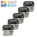 5 Maxell 371 370 SR920SW Batteries Silver 1.55V Watch Battery Exp 2027 New