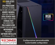 PC Gaming Red GX16-5270TI I9-10900K B460M GTX 1660 TI 6 Go 16 Go DDR4 3000 MHz SSD 500 Go NVME 650 W Bronze