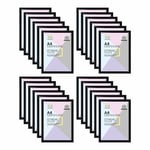 (Set of 120) A4 Certificate Poster Picture Photo Frame Wall Mount Black Bulk Buy
