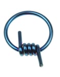 Metallic Blå Taggtråd - BCR Piercing