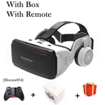 Lunettes De Réalité Virtuelle Vr,Appareils Viar,Lentilles De Casque 3d,Lunettes Intelligentes Pour Téléphone,Smartphones,Cellule Avec Visionneuse De Contrôleur - Type Headphone Remote B