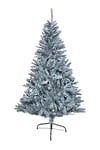 SHATCHI Bushy Imperial Sapin de Noël Artificiel de Luxe avec Branches à charnières et Support en métal, PVC, Vert givré, 240 cm