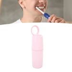 Travel Toothbrush Case Versatile Portable Toothpaste Holder Pink