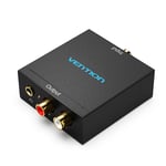 Vention Convertisseur audio numérique vers analogique DAC Convertisseur numérique SPDIF Optique vers analogique L/R RCA pour PS3 HD DVD PS4 TV Home New,Black-