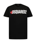 Dsquared2 Boys Cotton T-shirt Black - Size 10Y