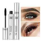 Black Mascara Thick And Long Eye Waterproof Silver Tube One Size