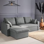 3-seater Reversible Corner Sofa Bed With Storage