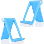 Cell Phone Stand-Phone Dock: [2 PACK] Cradle, Holder, Stand for Office Desk, Multi-Angle Adjustable Desk Compatible For Samsung Galaxy A10 A12 A20 A20E A30 A40 A50 A70 A80 A90 5G (BLUE)