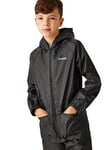 Boys, Regatta Kids Stormbreak Waterproof Jacket - Black, Black/Black, Size 11-12 Years
