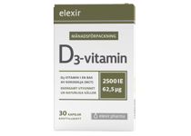Elexir pharma D3-vitamin, 2500IE 30 kapslar