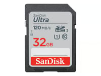 SanDisk Ultra Muistikortti SDHC 32G 120mb/s