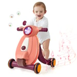 2 in 1 Sit to Stand Baby Push Along Walker Early Development Toy Activity Center