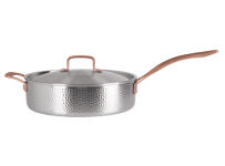 Pepper Traktörpanna med lock 28 cm - Rostfri 100% satin finish