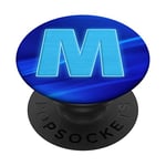 Monogram Initial Letter M Pop Socket Blue Popsocket Letter M PopSockets Swappable PopGrip
