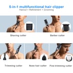 5 In 1 Hair Clipper Multifunctional Waterproof OilHead Rechargeable Electric FST
