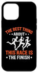 Coque pour iPhone 12 mini Best Thing About This Race Is The Finish Triathlon Marathon