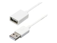 StarTech.com Câble Rallonge USB 1m - Câble USB 2.0 A-A Mâle Femelle - Extension / Prolongateur USB - 1x USB A (M) 1x USB A (F) - Blanc 1 m - Rallonge de câble USB - USB (F) pour USB (M) - USB 2.0...