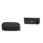 EASTPAK Oval XL Single Trousse, 22 cm, Noir (Black) & Double Benchmark Trousse, 21 cm, Black (Noir)