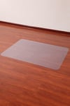 PVC Plastic Clear Non-Slip Office Chair Desk Mat Floor Carpet Floor Protector 120x90cm