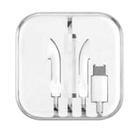Casque audio Pour Apple iPhone 7 dans l'oreille écouteur stéréo avec Microphone filaire Bluetooth écouteur pour iPhone 8 - WHITE