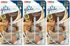 3 X Glade Electric Plug In Refill Elegant Amber & Oud (Exp 07/2022)