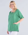 Smila Cotton Crinkle GOTS Elin Grön Tunika Dam XL