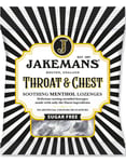 Jakemans Throat and Chest Sugarfree - Sukkerfrie Mentol Halspastiller 50 gram