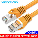 Câble Ethernet Vention Cat6A Câble LAN RJ45 Cat 6a Cordon de raccordement réseau Ethernet pour ordinateur routeur ordinateur portable 0,3 m/1 m/1,5 m/2 m/3 m/40 M, CAT6A Double shield- 0,5 m- Bundle1