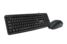 Usb Wired Keyboard And Mouse Set Bundle Combo Full Uk Layout For Pc Laptop