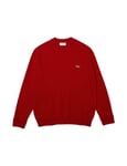 Lacoste Men's Ah0532 Pullover Sweater, Red, XX-Large