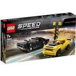 LEGO LEGO® Speed Champions 75893 - Dodge Challenger Srt demon 2018 et Charger R/T 1970 Jeu de construction