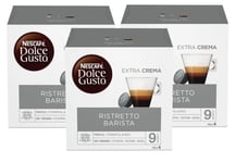 Nescafe Dolce Gusto Coffee Pods Ristretto Barista 3 Boxes (48 drinks)