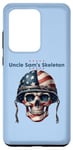 Coque pour Galaxy S20 Ultra Crâne Américain Patriotique Rouge Blanc & Effrayant Uncle Sam Drôle
