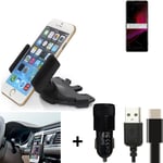 For Sony Xperia 1 III + CHARGER Mount holder for Car radio cd bracket
