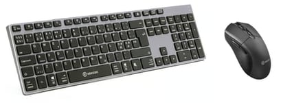 Voxicon Keyboard & Mouse Office Set Wireless Tastatur